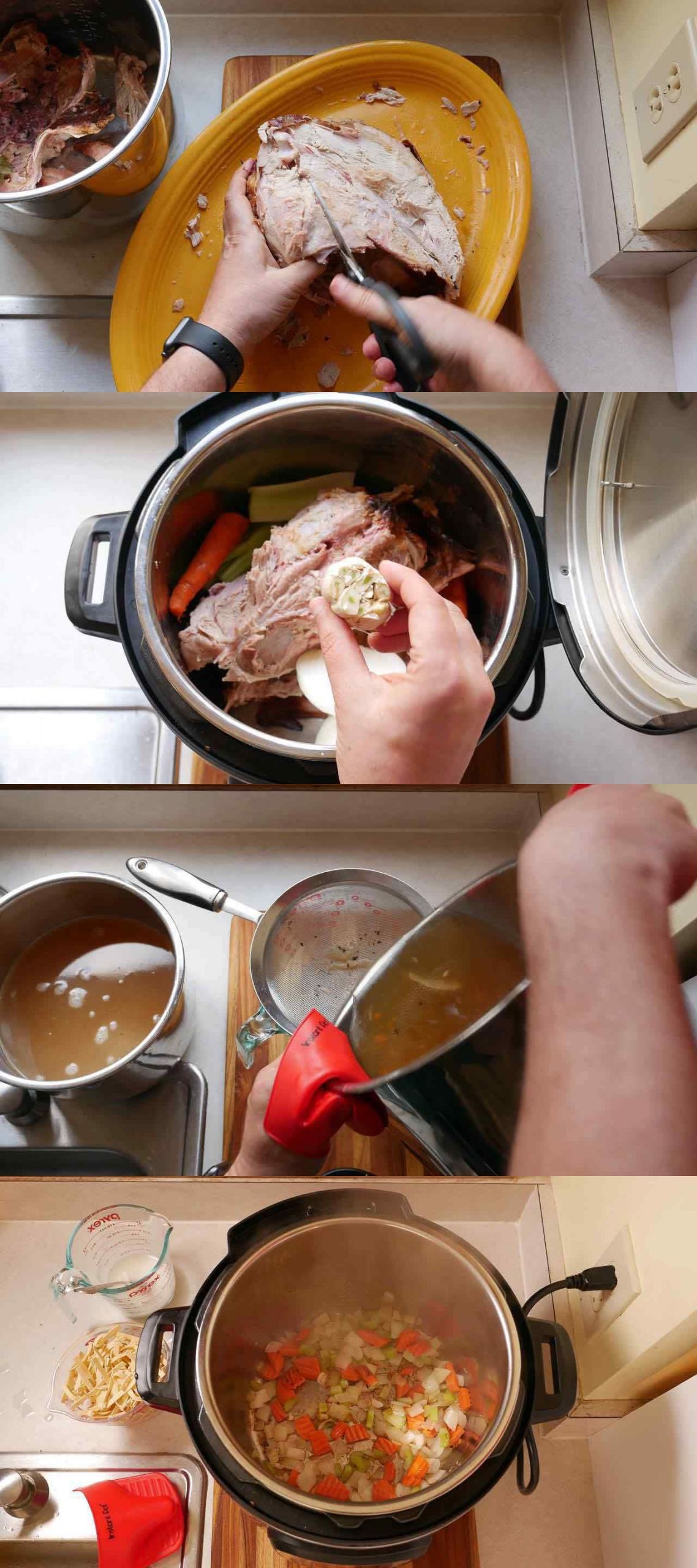 Turkey Carcass Soup Slow Cooker
 Pressure Cooker Day After Thanksgiving Turkey Carcass Soup