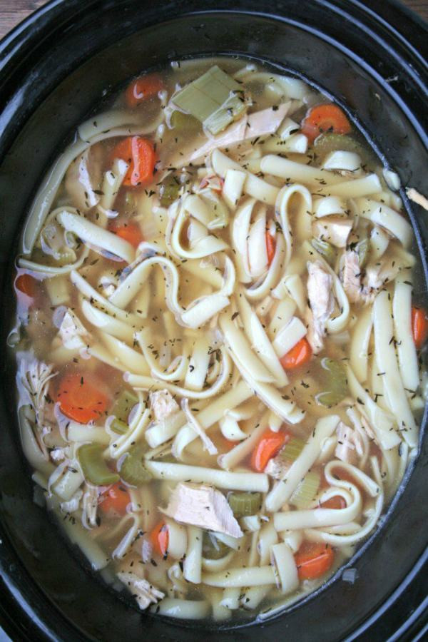 Turkey Carcass Soup Slow Cooker
 Grandma s Slow Cooker Turkey Noodle Soup The Magical