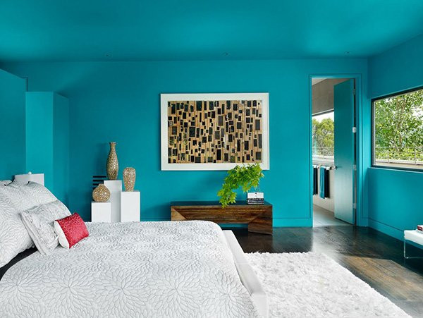 Turquoise Bedroom Walls
 20 Fashionable Turquoise Bedroom Ideas