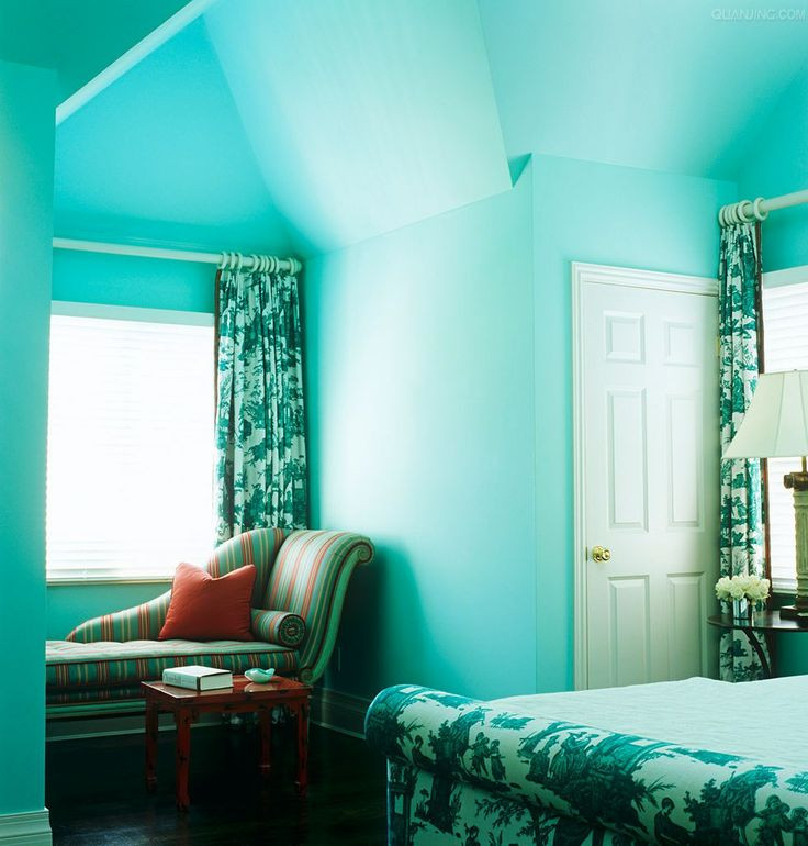 Turquoise Bedroom Walls
 105 best images about Color Turquoise Aqua Rooms I Love