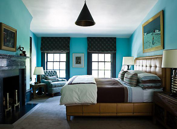 Turquoise Bedroom Walls
 Turquoise Color In Interior Design