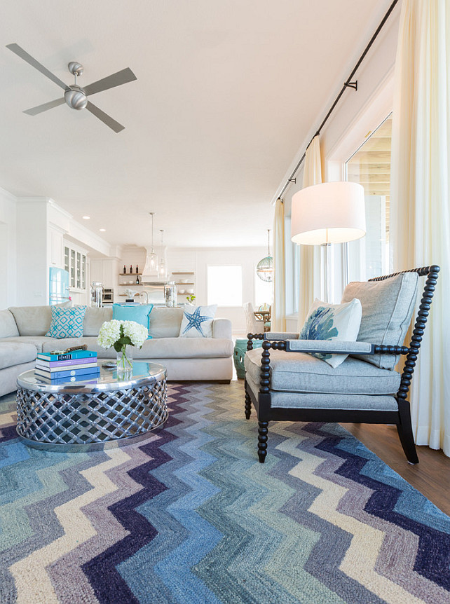 Turquoise Rug Living Room
 Beach House with Turquoise Interiors Home Bunch Interior