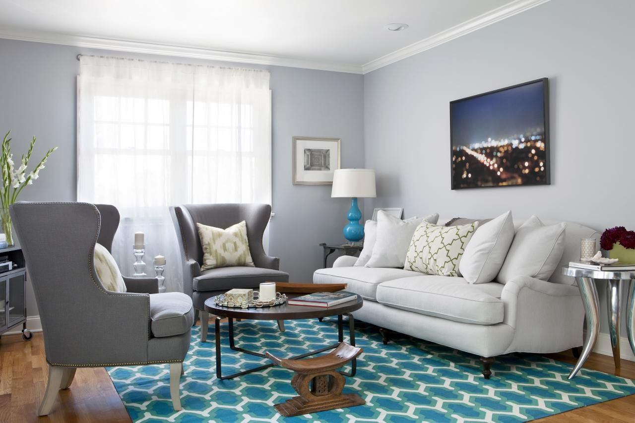 Turquoise Rug Living Room
 transitional living room with aqua print rug Google