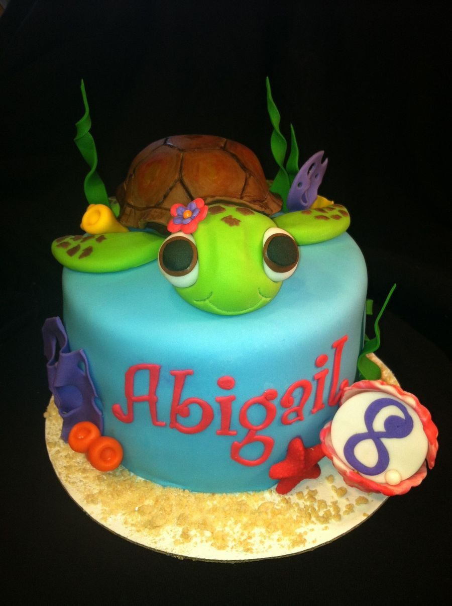 Turtle Birthday Cake
 Sea Turtle Birthday Cake CakeCentral