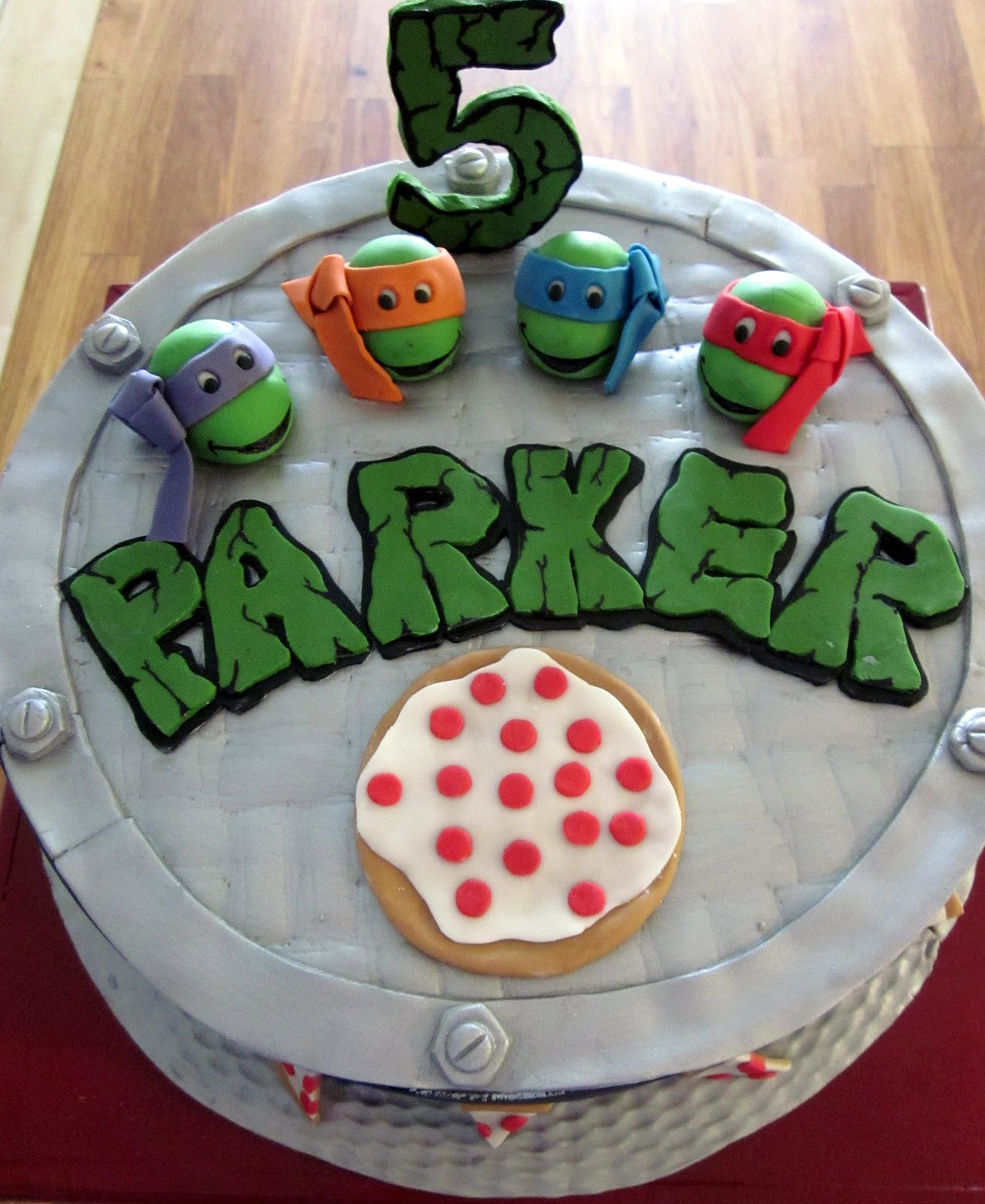 Turtle Birthday Cake
 Darlin Designs Teenage Mutant Ninja Turtle Birthday Cake