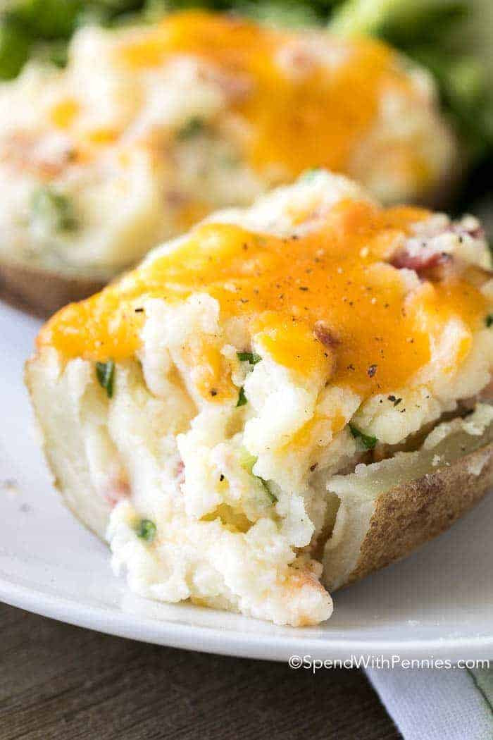 Twice Baked Potato
 Twice Baked Potatoes So GOOD  Spend with Pennies