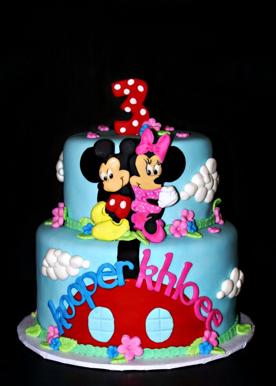 Twin Birthday Cakes
 Mickey And Minnie Twin Birthday CakeCentral