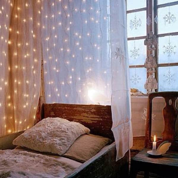 Twinkling Lights For Bedroom
 66 Inspiring ideas for Christmas lights in the bedroom