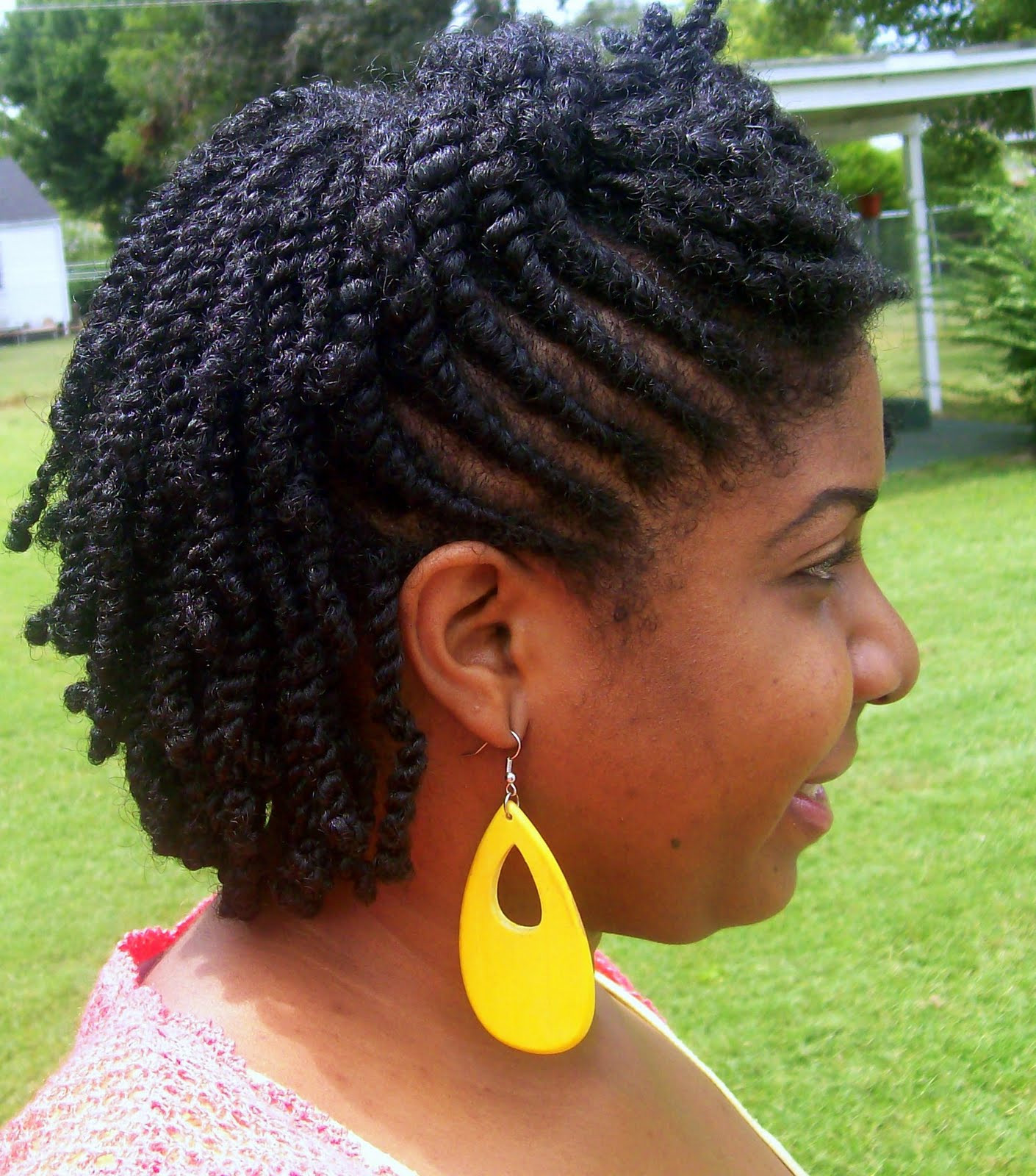 Twists Hairstyles For Short Hair
 Flat twist styles for short natural hair BakuLand