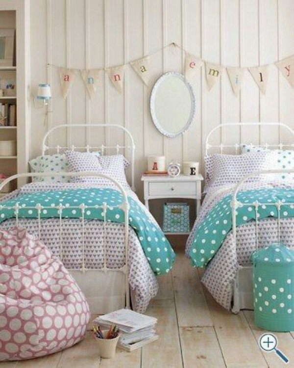 Two Girls In Bedroom
 40 Cute and InterestingTwin Bedroom Ideas for Girls