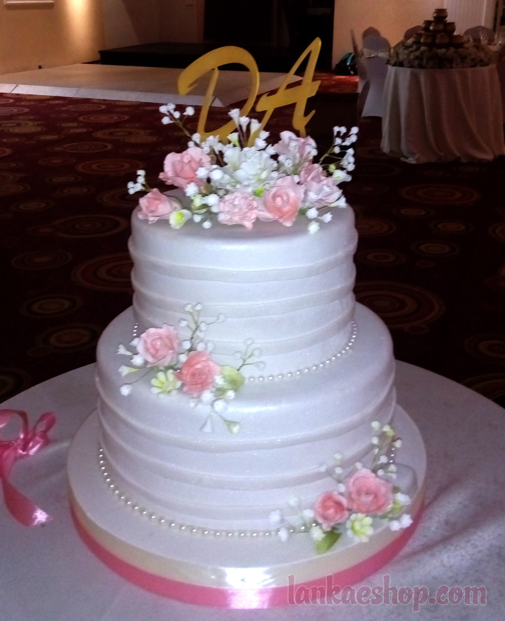 Two Tier Wedding Cake
 Wedding Cakes & Structures Lankaeshop