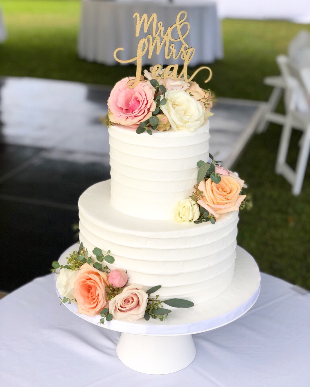 Two Tier Wedding Cake
 Wedding