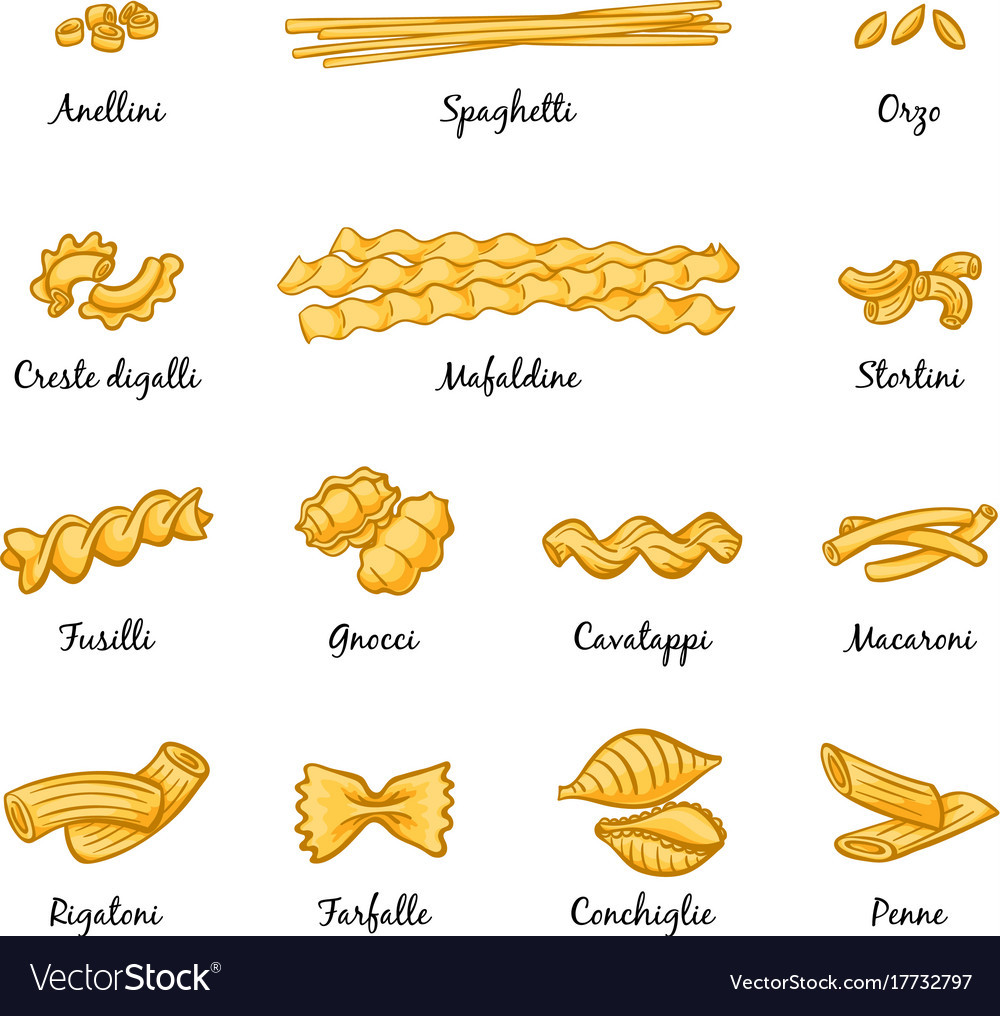 Types Of Italian Noodles
 italian spaghetti types