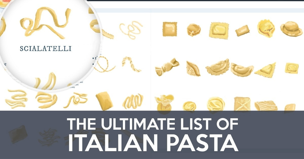 Types Of Italian Noodles
 Types of Pasta Shapes How To Cook Them & How To Serve Them