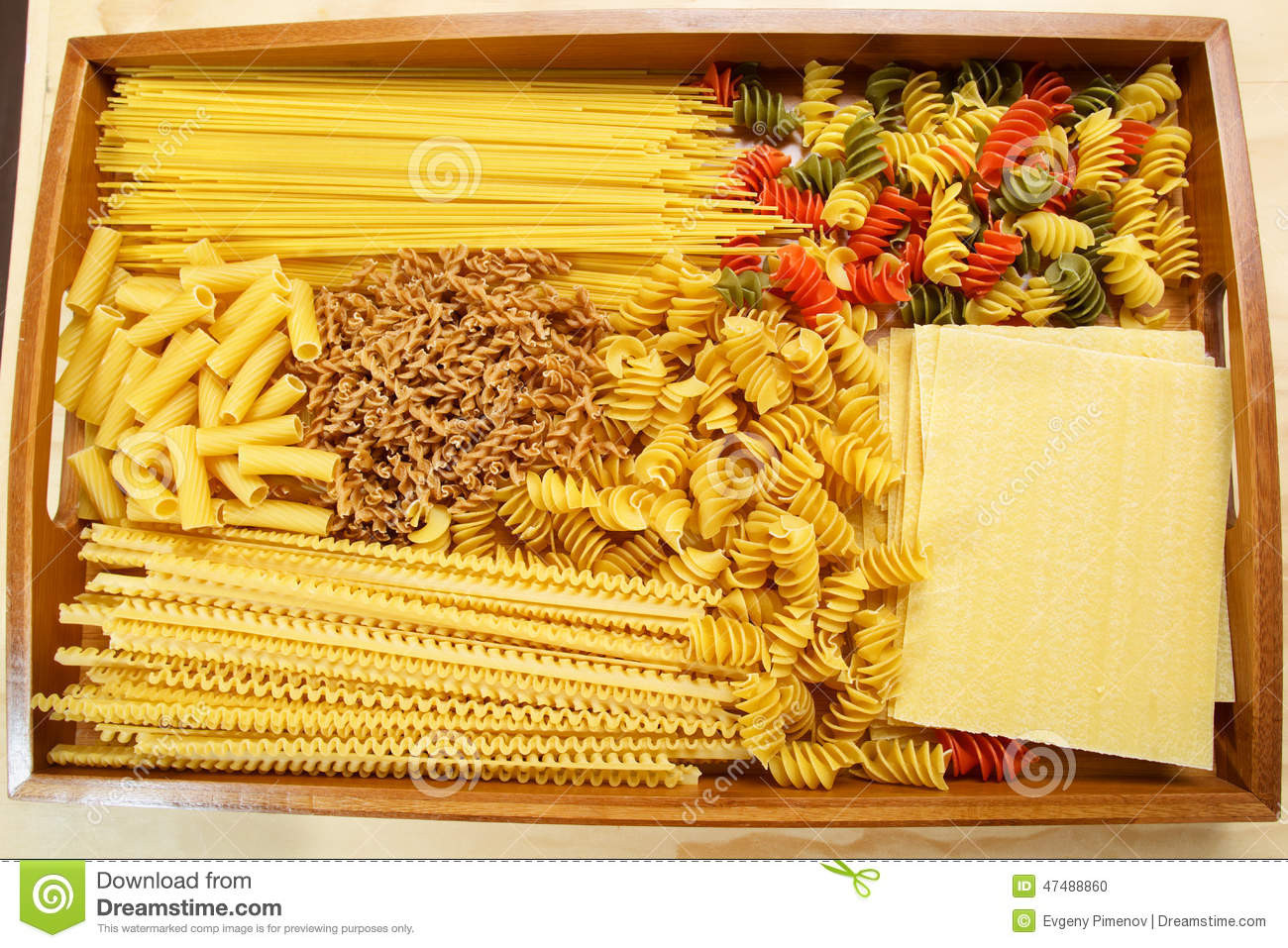 Types Of Italian Noodles
 Different Types And Shapes Italian Pasta Stock