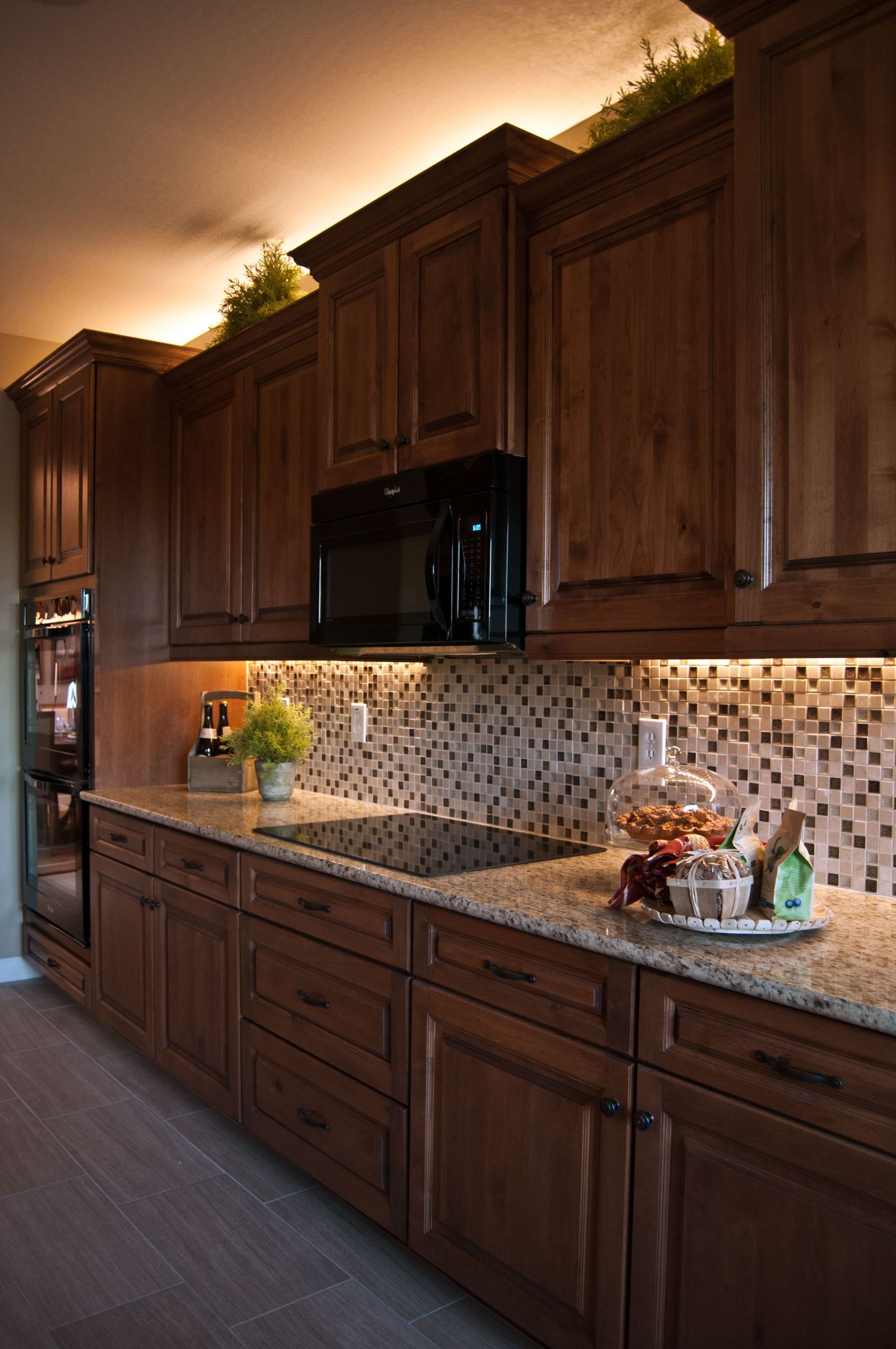 Under Cabinet Kitchen Lighting Options
 Inspired LED lighting in traditional style kitchen warm