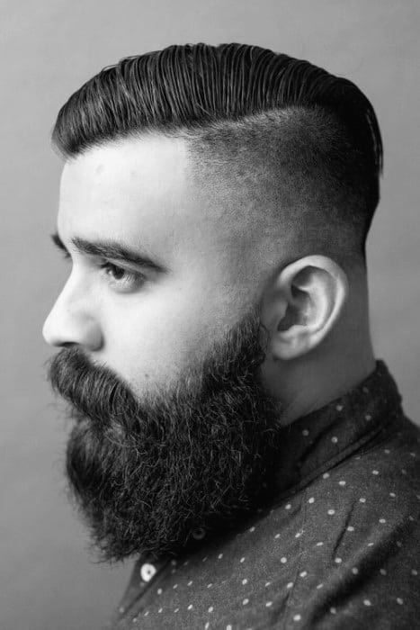 Undercut Fade Mens Haircuts
 Undercut With Beard Haircut For Men 40 Manly Hairstyles