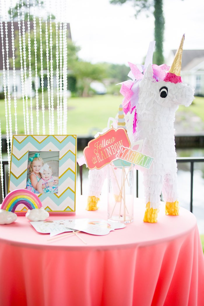 Unicorn 1St Birthday Party Ideas
 Kara s Party Ideas Unicorn 1st Birthday Party