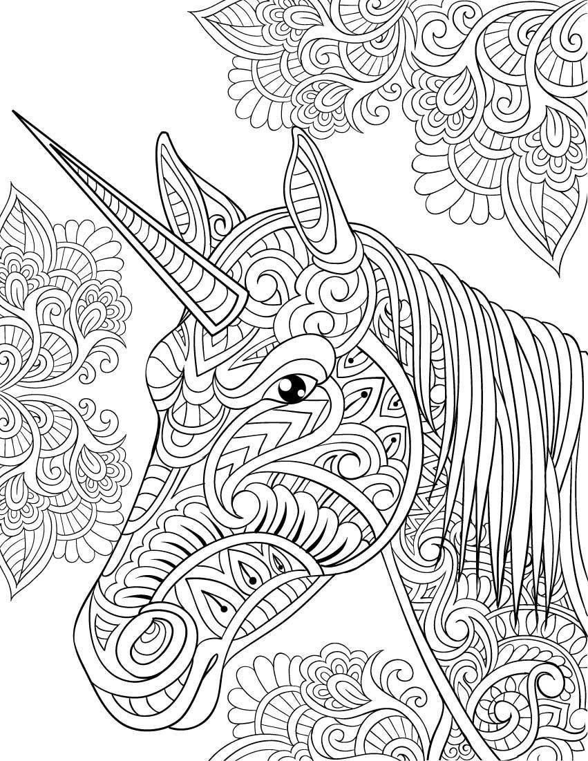 Unicorn Adult Coloring Book
 Adult Coloring Pages Unicorn at GetColorings
