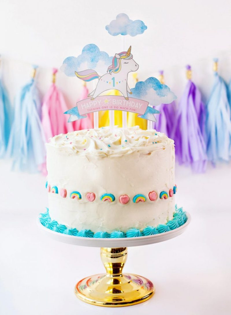 Unicorn Birthday Cakes
 Simple & Sweet Unicorn Birthday Party Ideas Hostess