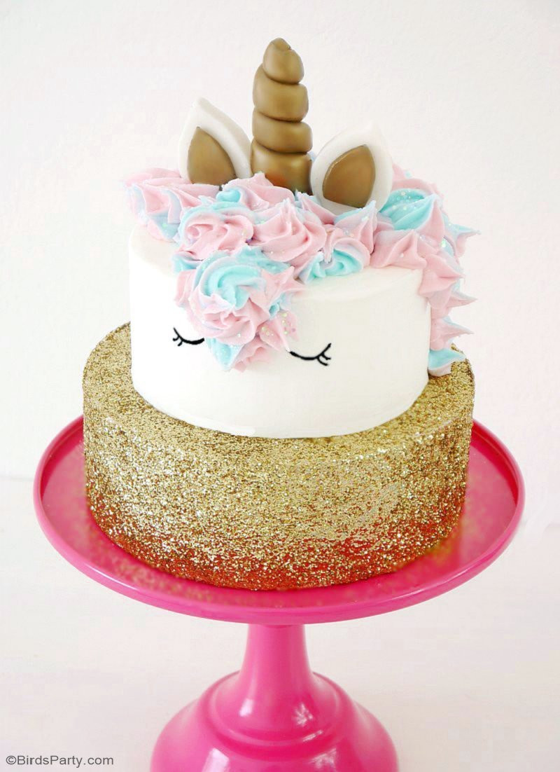 Unicorn Birthday Cakes
 How To Make a Unicorn Birthday Cake Party Ideas
