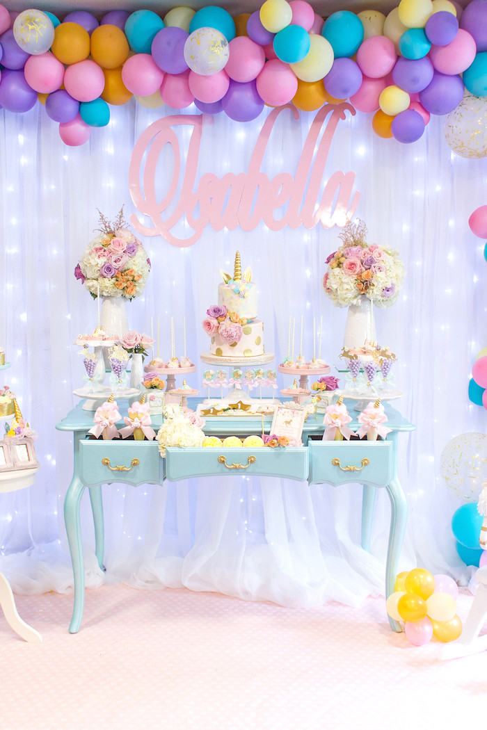 Unicorn Birthday Party
 Kara s Party Ideas Mystical and Magical Unicorn Birthday