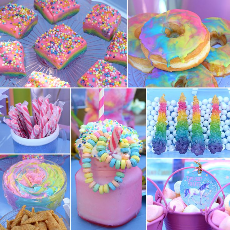 Unicorn Birthday Party Food Ideas Name
 Unicorn food Party Ideas