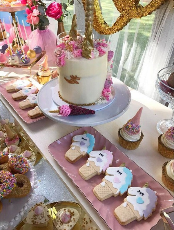 Unicorn Birthday Party Food Ideas Name
 Magical Unicorn First Birthday Party Birthday Party