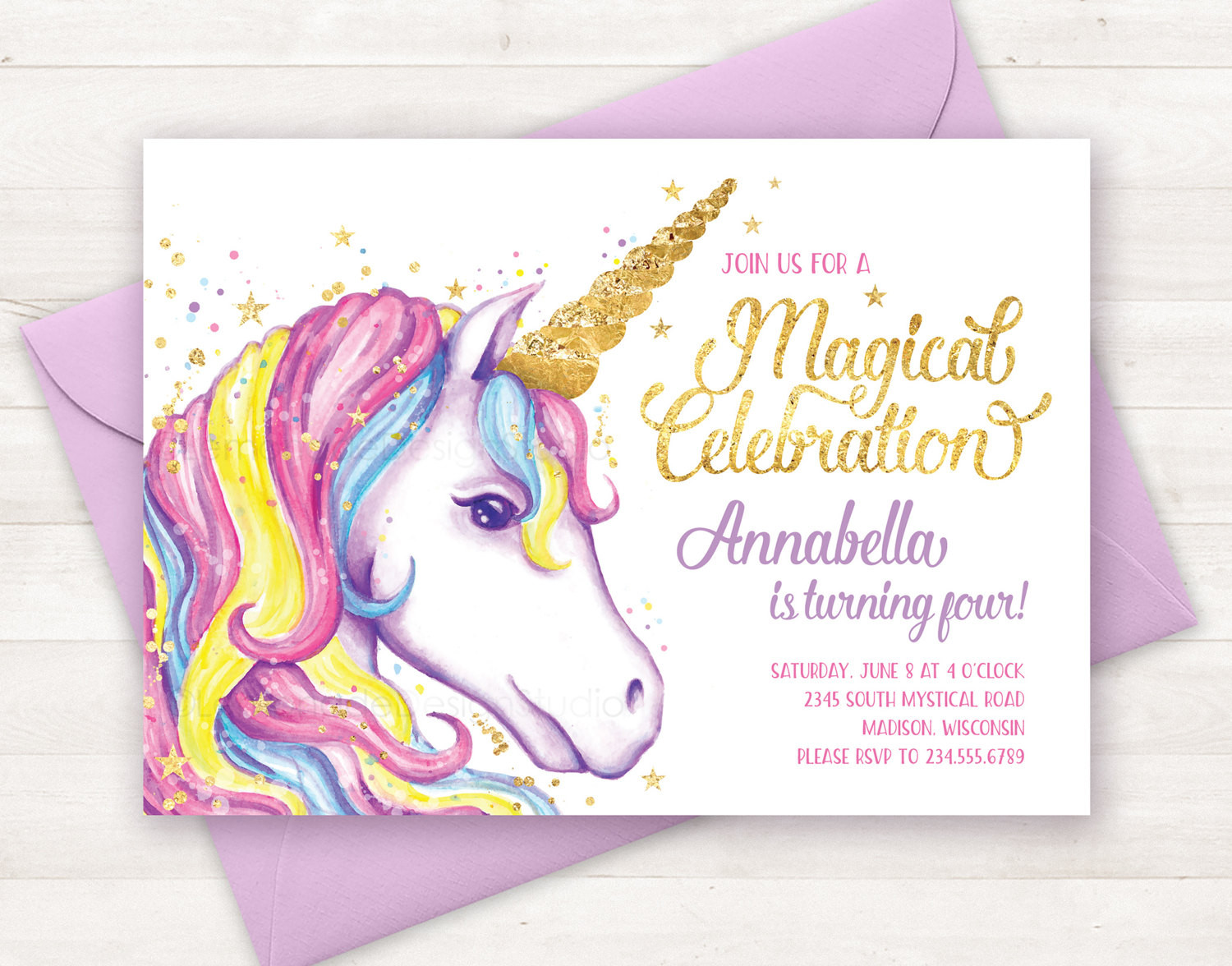 Unicorn Birthday Party Invitations
 Unicorn Invitation Unicorn Birthday Invitation Unicorn Party