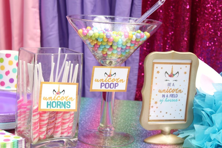 Unicorn Food Ideas For Party
 Unicorn Birthday Party Ideas with Free Printable Download