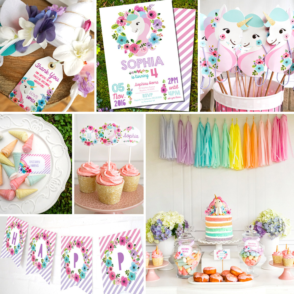 Unicorn Party Centerpiece Ideas
 Unicorn Birthday Party Decorations Unicorn Party Decor