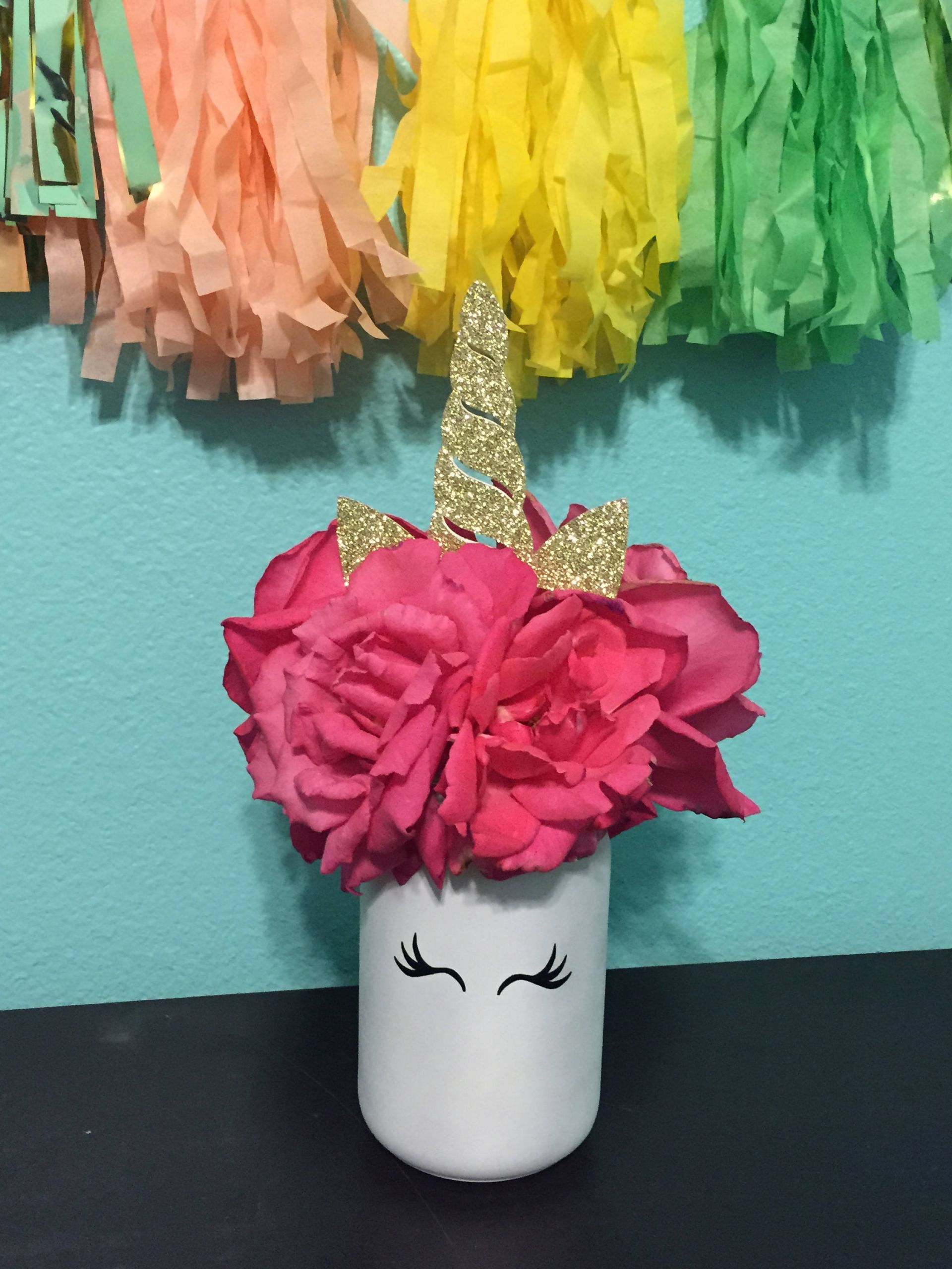 Unicorn Party Centerpiece Ideas
 Unicorn Centerpieces Unicorn Party Unicorn Horn and Eyelash