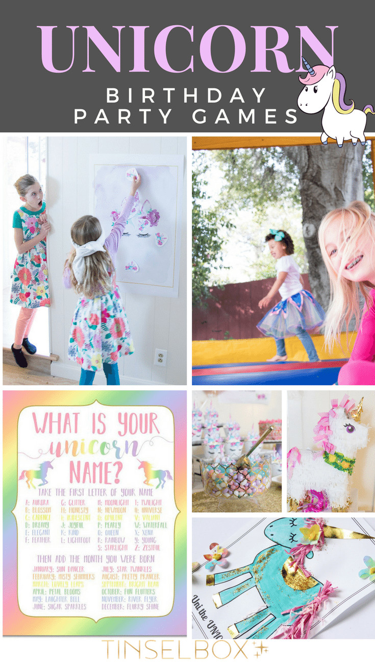 Unicorn Party Game Ideas
 Fun Unicorn Themed Party Games TINSELBOX