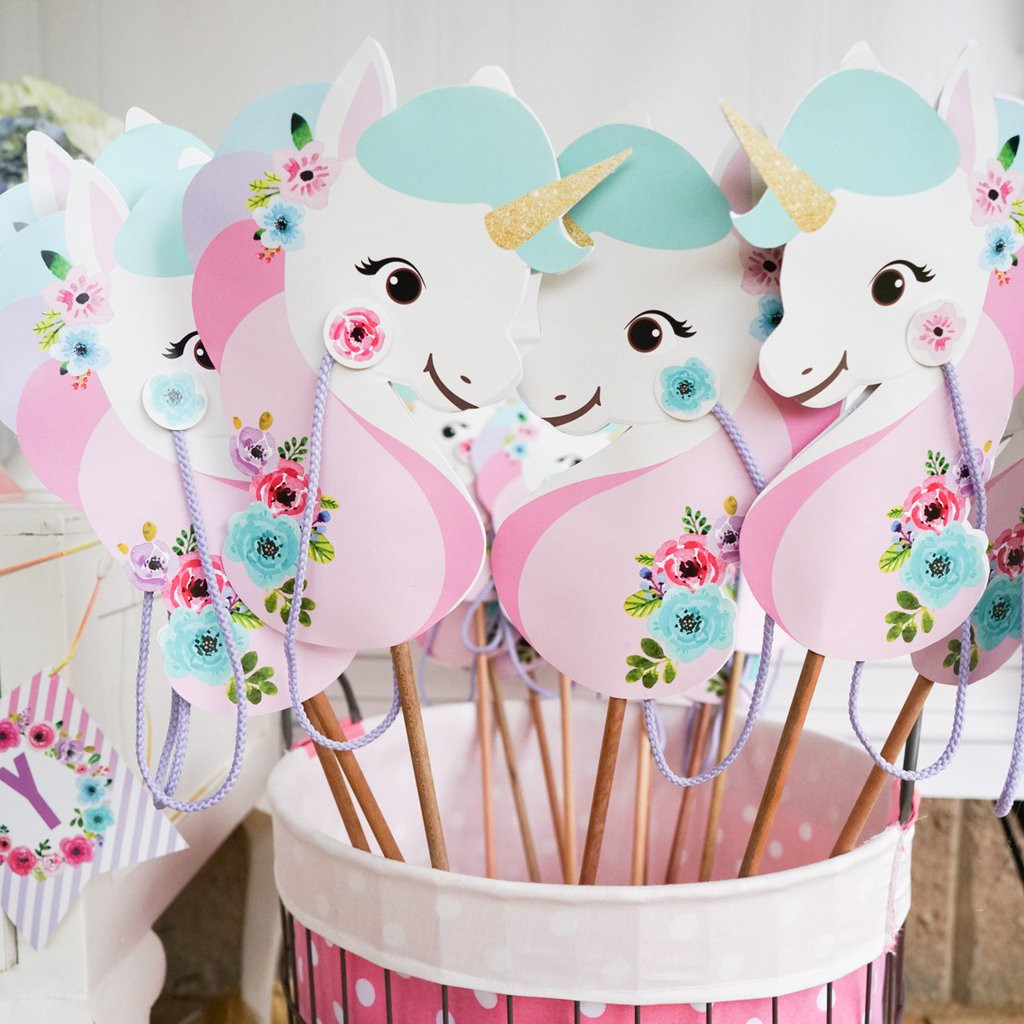 Unicorn Party Game Ideas
 Unicorn Stick Horse Printable