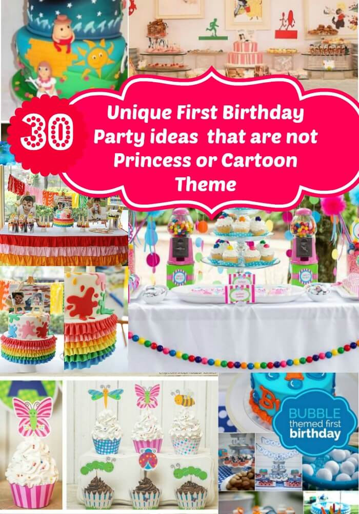 Unique 1st Birthday Party Themes
 Unique First Birthday Party Ideas for Girls No Princess