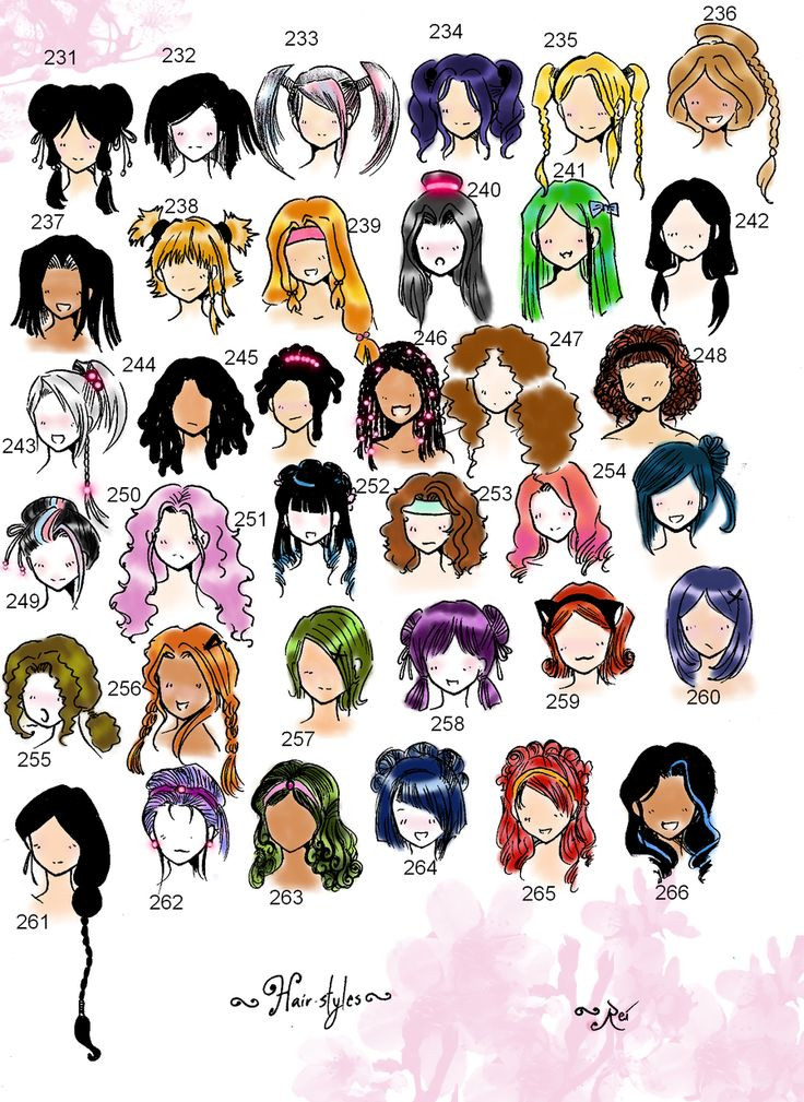 Unique Anime Hairstyles
 Hairstyles Edition 6 35 hairstyles illustrated by