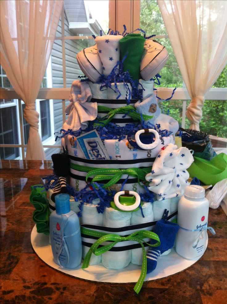 Unique Baby Shower Gift Ideas For Boy
 Southern Blue Celebrations Diaper Cakes for BOYS