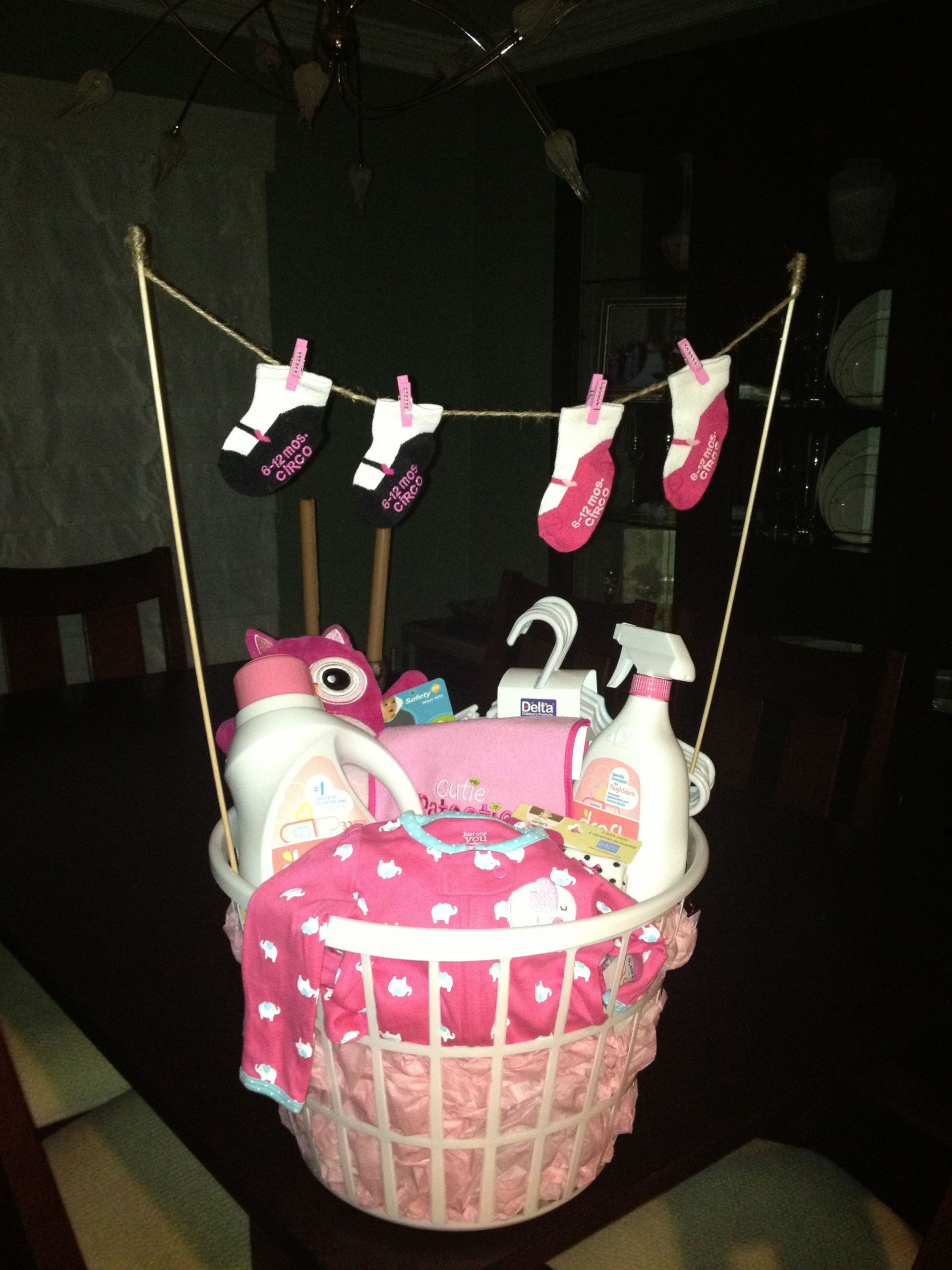 Unique Baby Shower Gift Ideas Pinterest
 Laundry basket baby shower t Baby Gifts