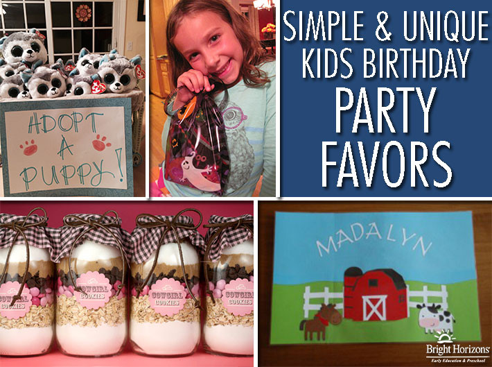 Unique Birthday Party Ideas For Kids
 Simple and Unique Ideas for Kids Birthday Favors