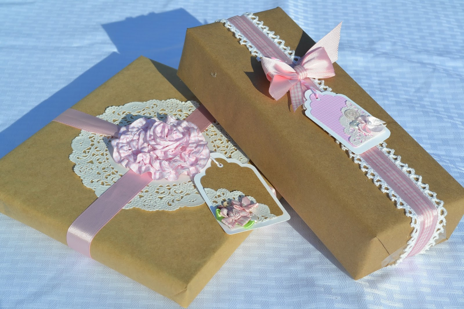 Unique Gift Wrapping Ideas For Baby Shower
 Corner of Plaid and Paisley Gift Wrapping Posts