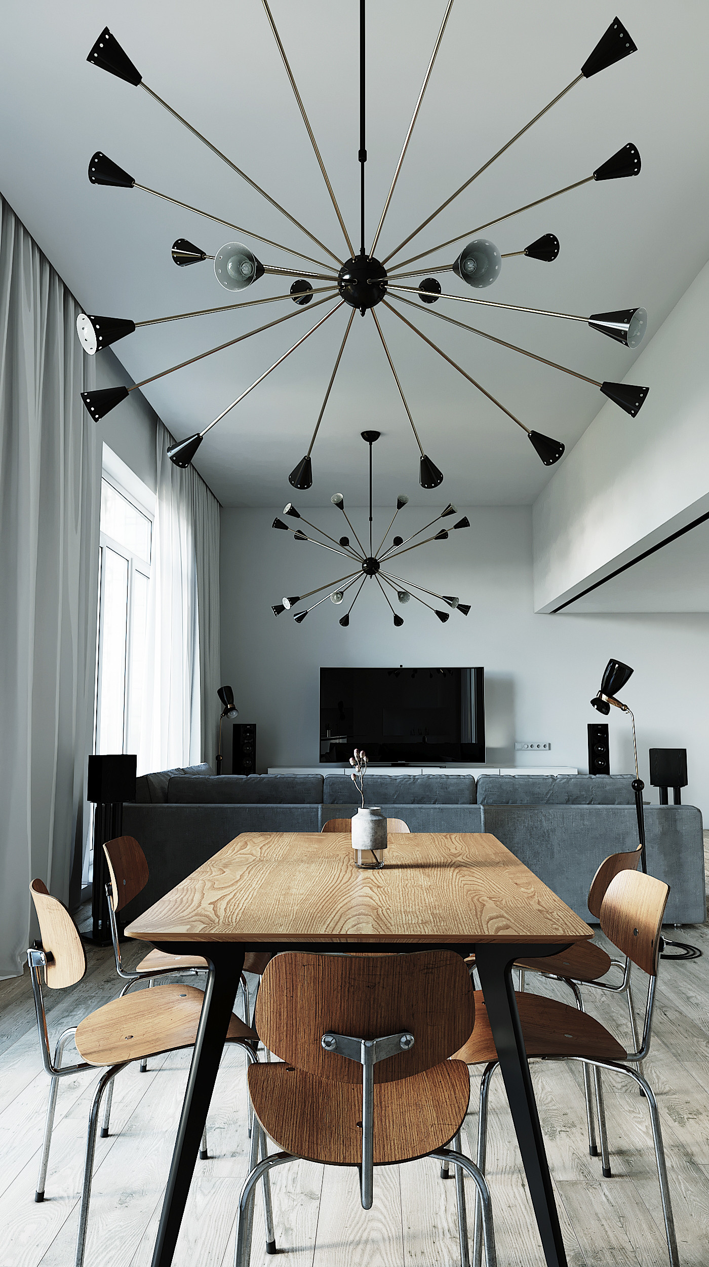 Unique Lamps For Living Room
 Mid Century Floor Lamps in an Unique Interior Design Project