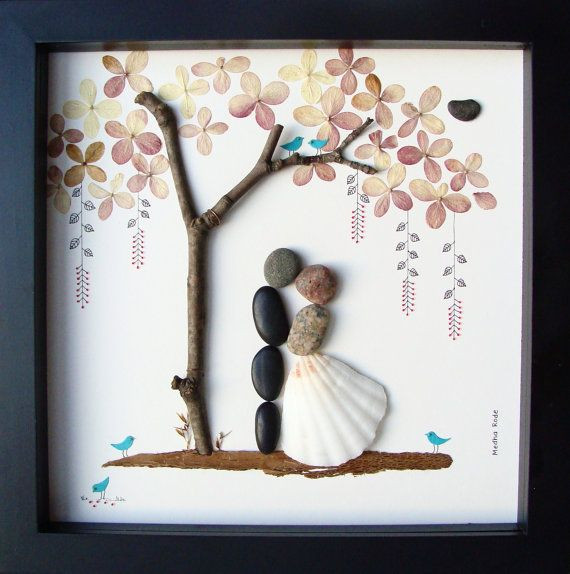 Unique Wedding Gift Ideas For Couple
 Unique WEDDING Gift Personalized Wedding Gift Pebble Art