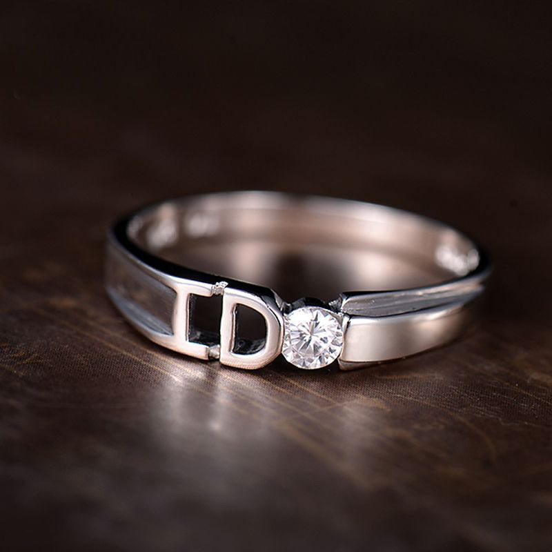 Unique Wedding Ring Sets For Her
 Yes I Do Promise Rings for Couples Unique Polished