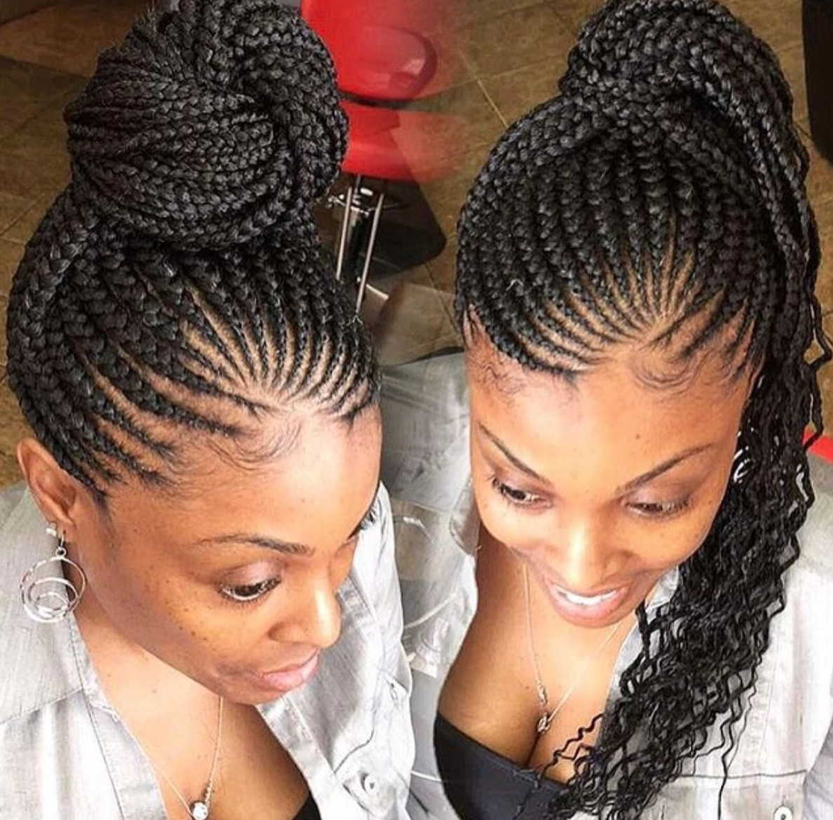 Updo Braid Hairstyles
 Cute braided updo by braidsbybree876 Black Hair Information