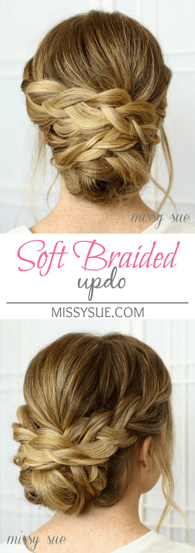 Updo Braid Hairstyles
 Soft Braided Updo