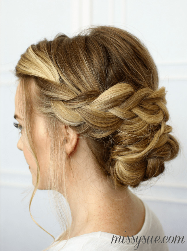 Updo Hairstyle With Braids
 Soft Braided Updo