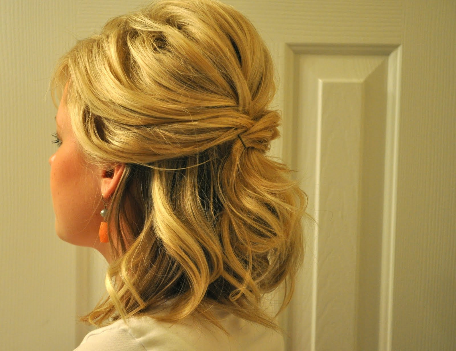 Updo Hairstyles For Shoulder Length Hair
 Half Up to Full Updo – The Small Things Blog