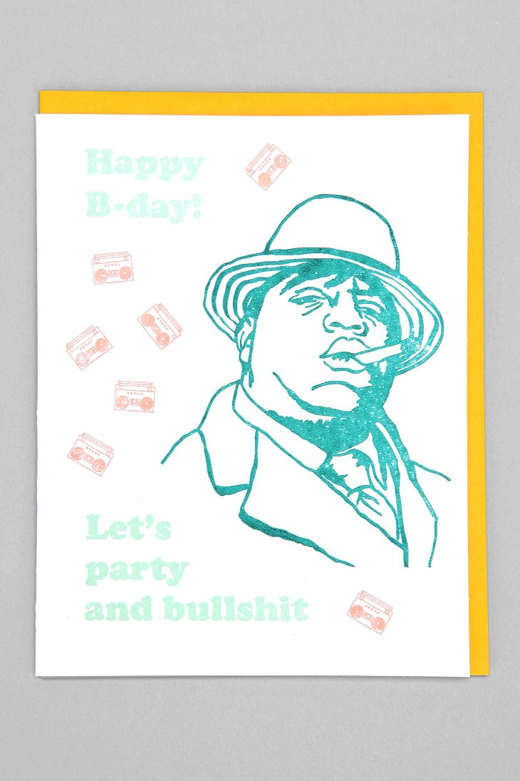 Urban Outfitters Birthday Cards
 Biggie Party Birthday Card Urban Outfitters