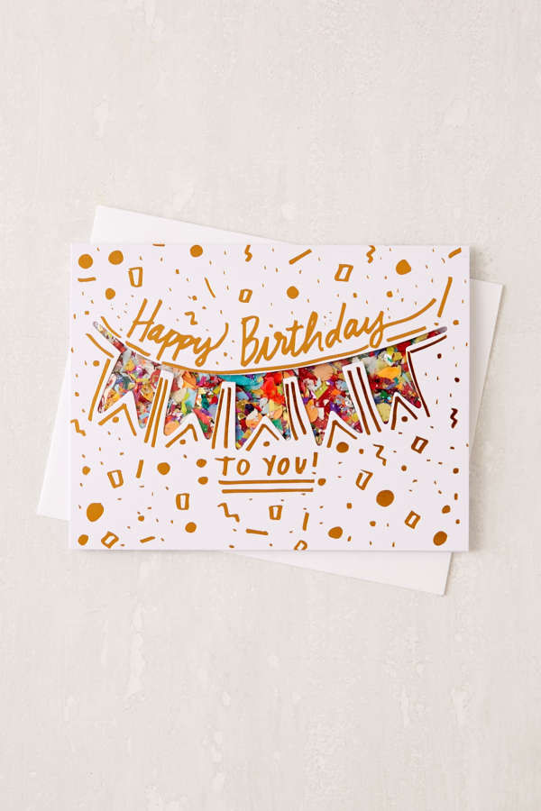 Urban Outfitters Birthday Cards
 Thimblepress Confetti Birthday Card