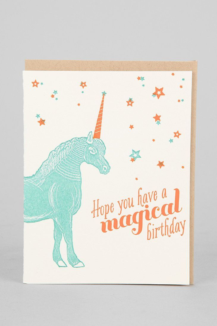 Urban Outfitters Birthday Cards
 Sugarcube Press Have A Magical Birthday Card